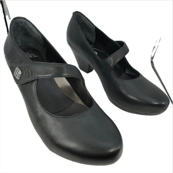 Dansko ladies Betty Leather Mary Jane Pumps 40 black heels 10-10.5 witch core - Picture 1 of 13